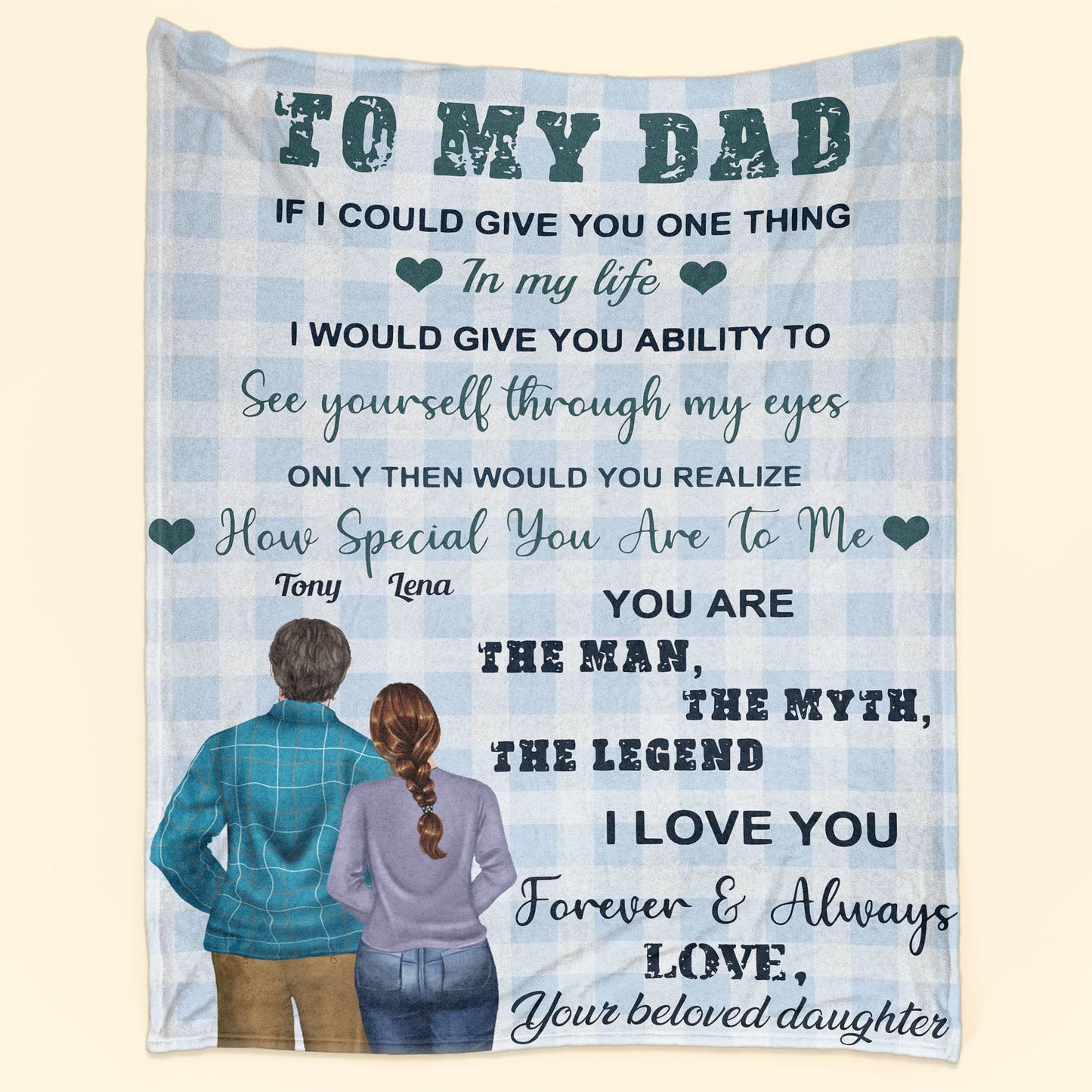 How Special You Are To Me Daddy - Personalized Blanket