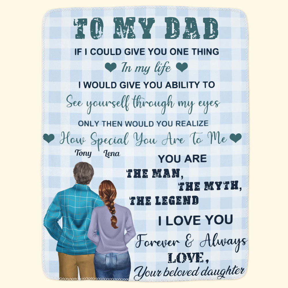 How Special You Are To Me Daddy - Personalized Blanket