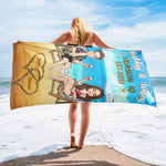 Hubby & Wifey - Personalized Beach Towel