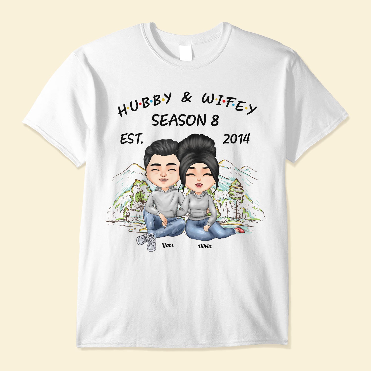 Hubby & Wifey Season - Personalized Shirt - Birthday Anniversary Gift For Husband, Wife, Gifts From Daughters, Sons To Parents