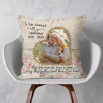 Hug This Pillow And Know I'm Here - Personalized Photo Memory Pillow (Insert Included)