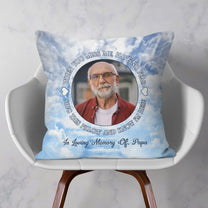 Hug This Pillow And Know I'm Here - Personalized Photo Pillow (Insert Included)