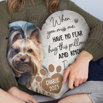 Hug This Pillow & Know I Am Here - Personalized Photo Custom Shaped Pillow