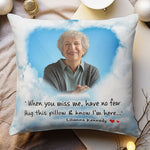 Hug This Pillow & Know I'm Here - Personalized Photo Pillow (Insert Included)