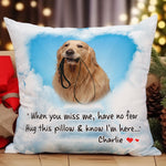 Hug This Pillow & Know I'm Here - Personalized Photo Pillow (Insert Included)