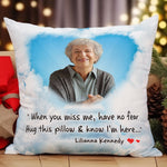 Hug This Pillow & Know I'm Here - Personalized Photo Pillow (Insert Included)