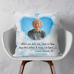 Hug This Pillow & Know I'm Here - Personalized Photo Pillow (Insert Included)