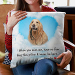 Hug This Pillow & Know I'm Here - Personalized Photo Pillow (Insert Included)