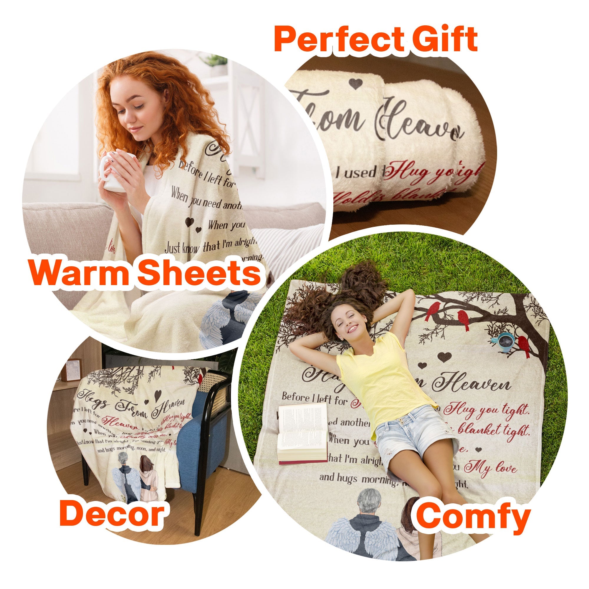 Hugs From Heaven Personalized Memory Blanket Macorner