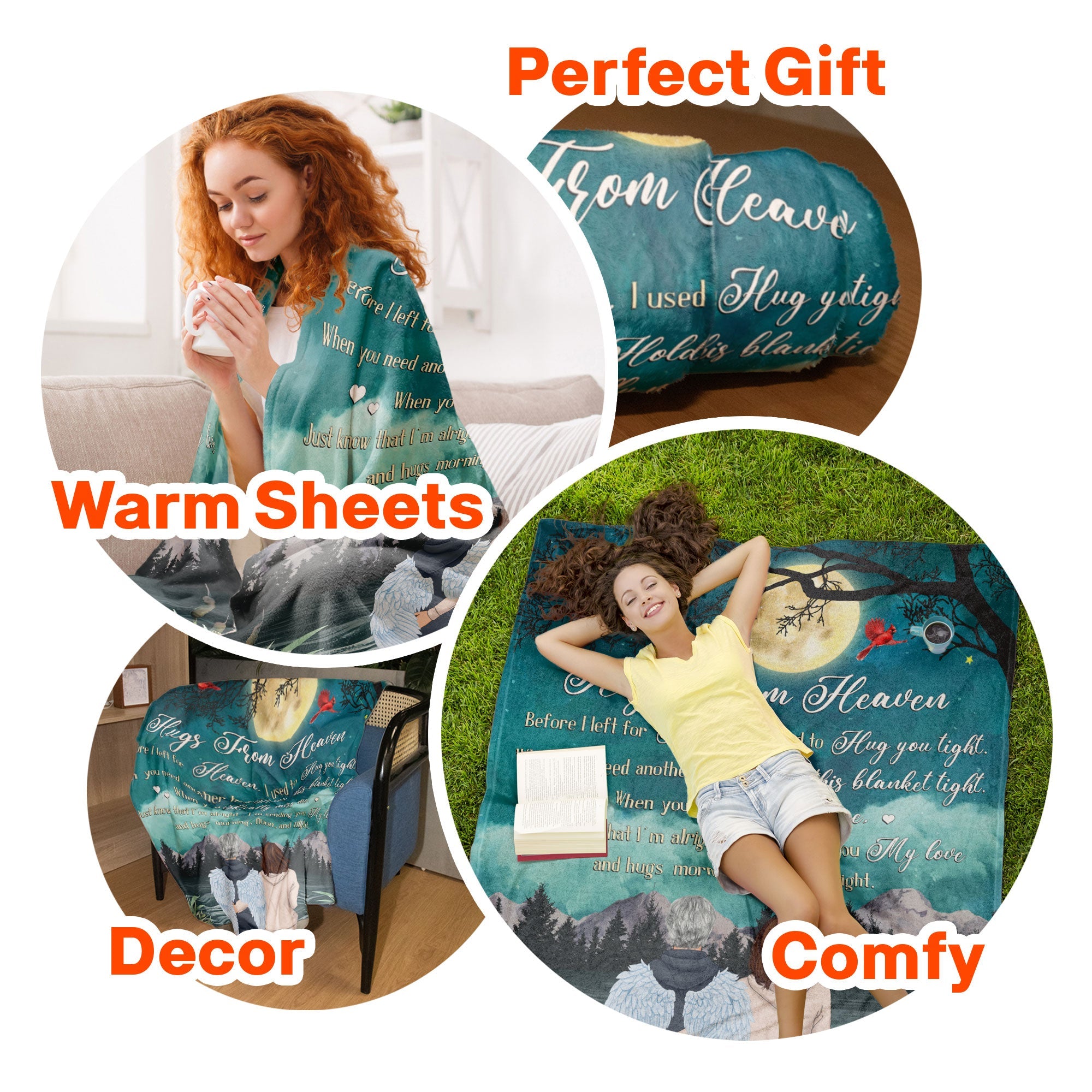 Hugs From Heaven - Personalized Memory Blanket