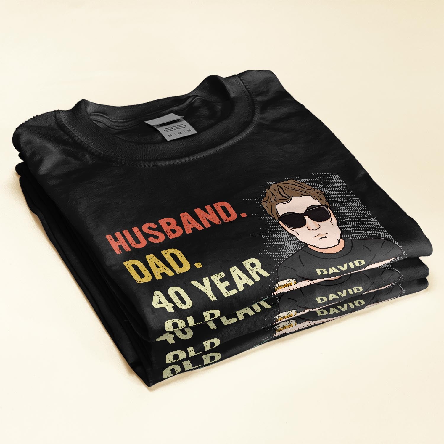 Husband Dad 40 Year Old Legend  - Personalized Shirt - Birthday, Father's Day Gift For Husband, Dad, Father, Papa