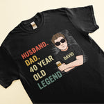 Husband Dad 40 Year Old Legend  - Personalized Shirt - Birthday, Father's Day Gift For Husband, Dad, Father, Papa