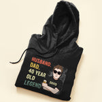 Husband Dad 40 Year Old Legend  - Personalized Shirt - Birthday, Father's Day Gift For Husband, Dad, Father, Papa
