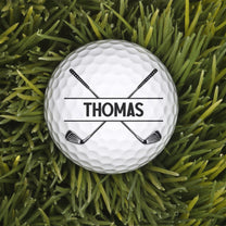 Husband Dad Papa Golf Legend For Golfers - Personalized Golf Ball