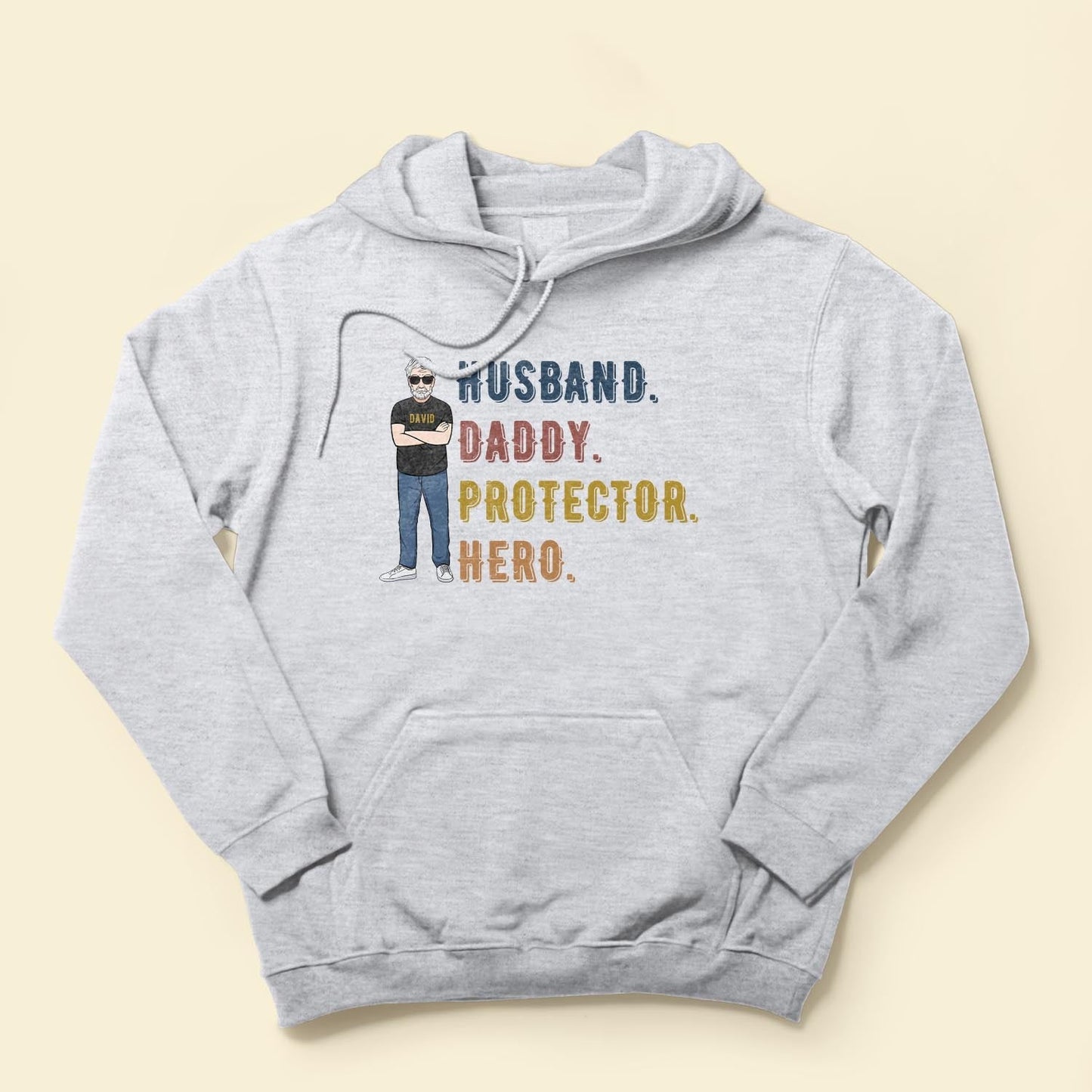Husband Daddy Protector Hero - Personalized Shirt - Father's Day, Birthday Gift For Dad, Father, Grandpa, Husband