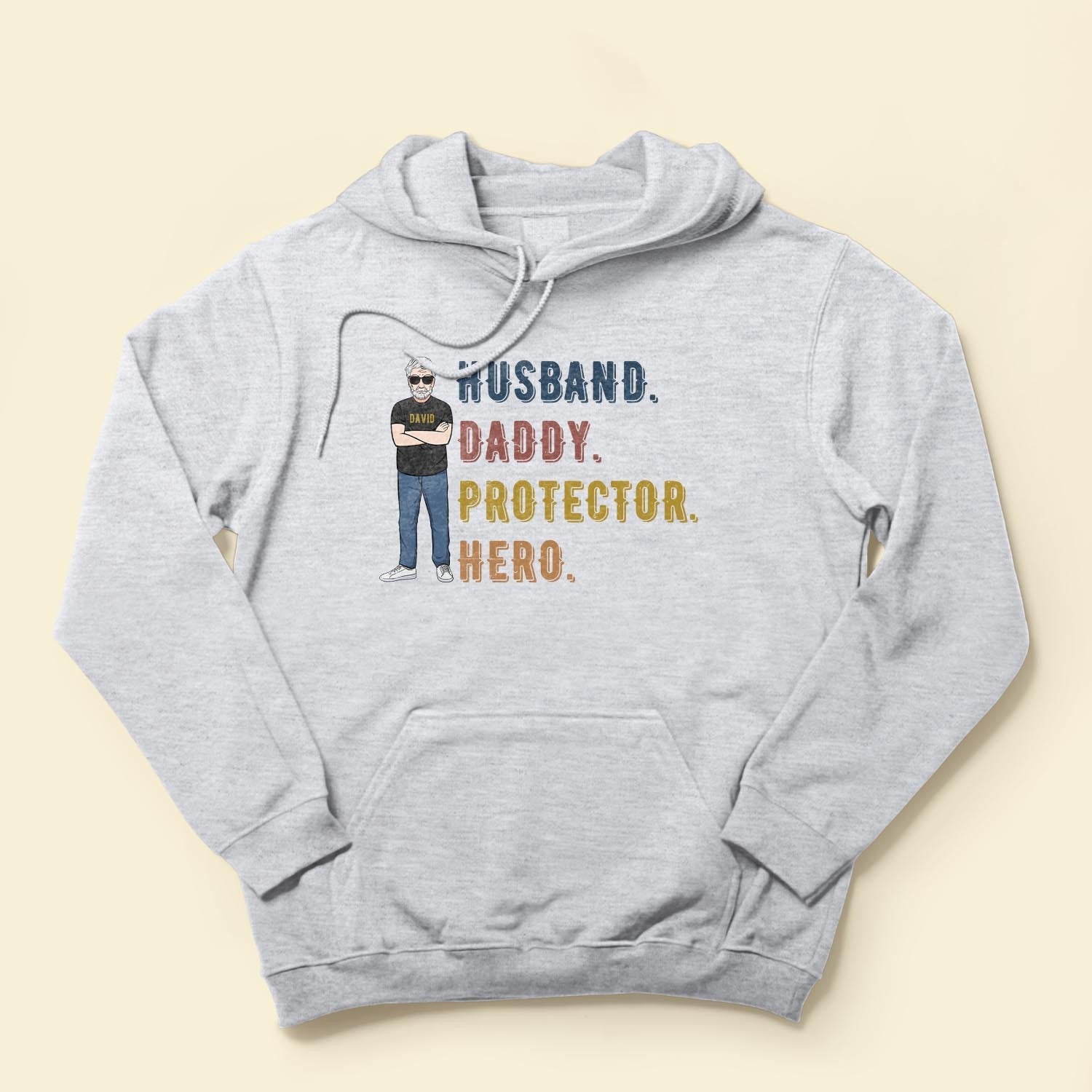 Husband Daddy Protector Hero - Personalized Shirt - Father's Day, Birthday Gift For Dad, Father, Grandpa, Husband
