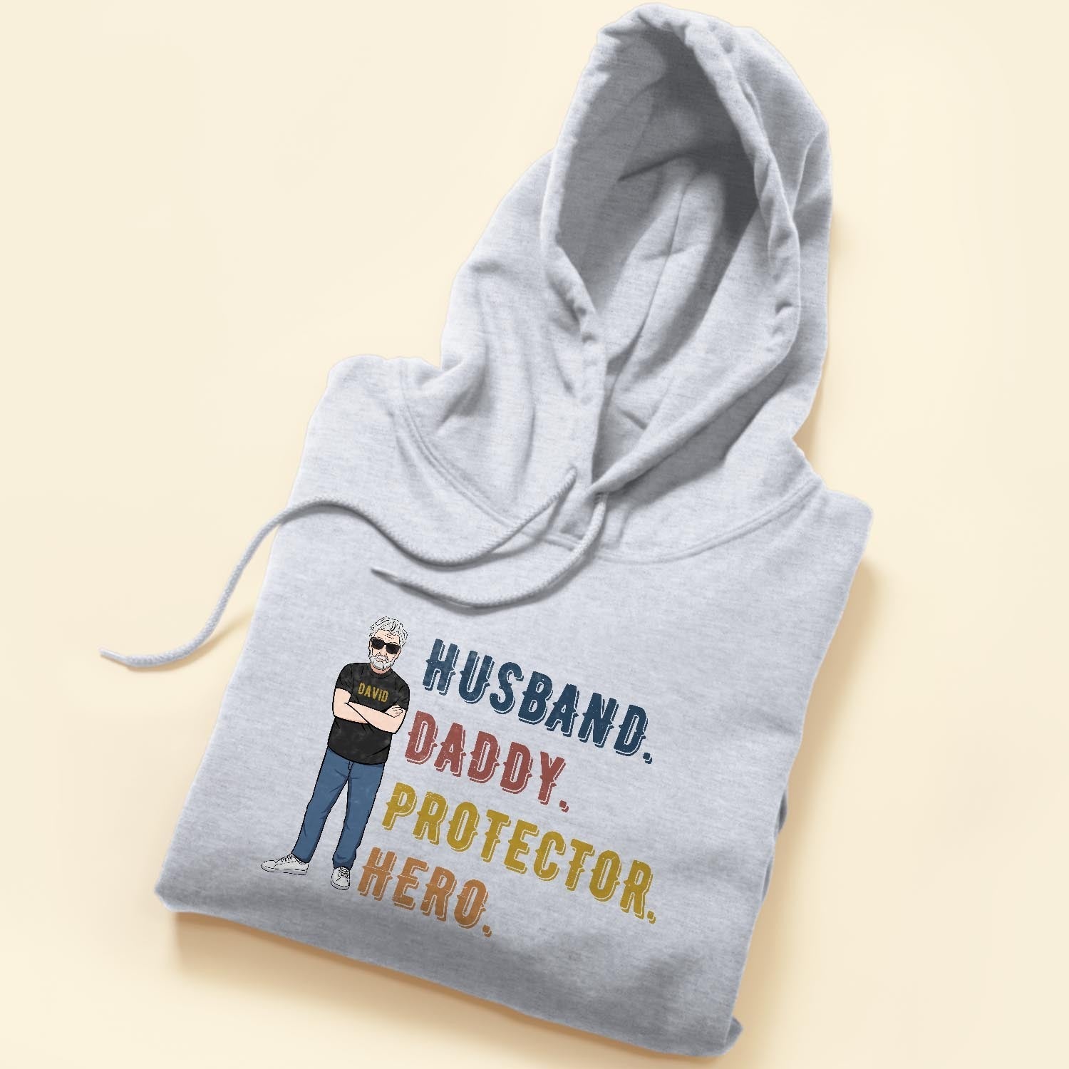 Husband Daddy Protector Hero Shirt Fathers Day Birthday Gift