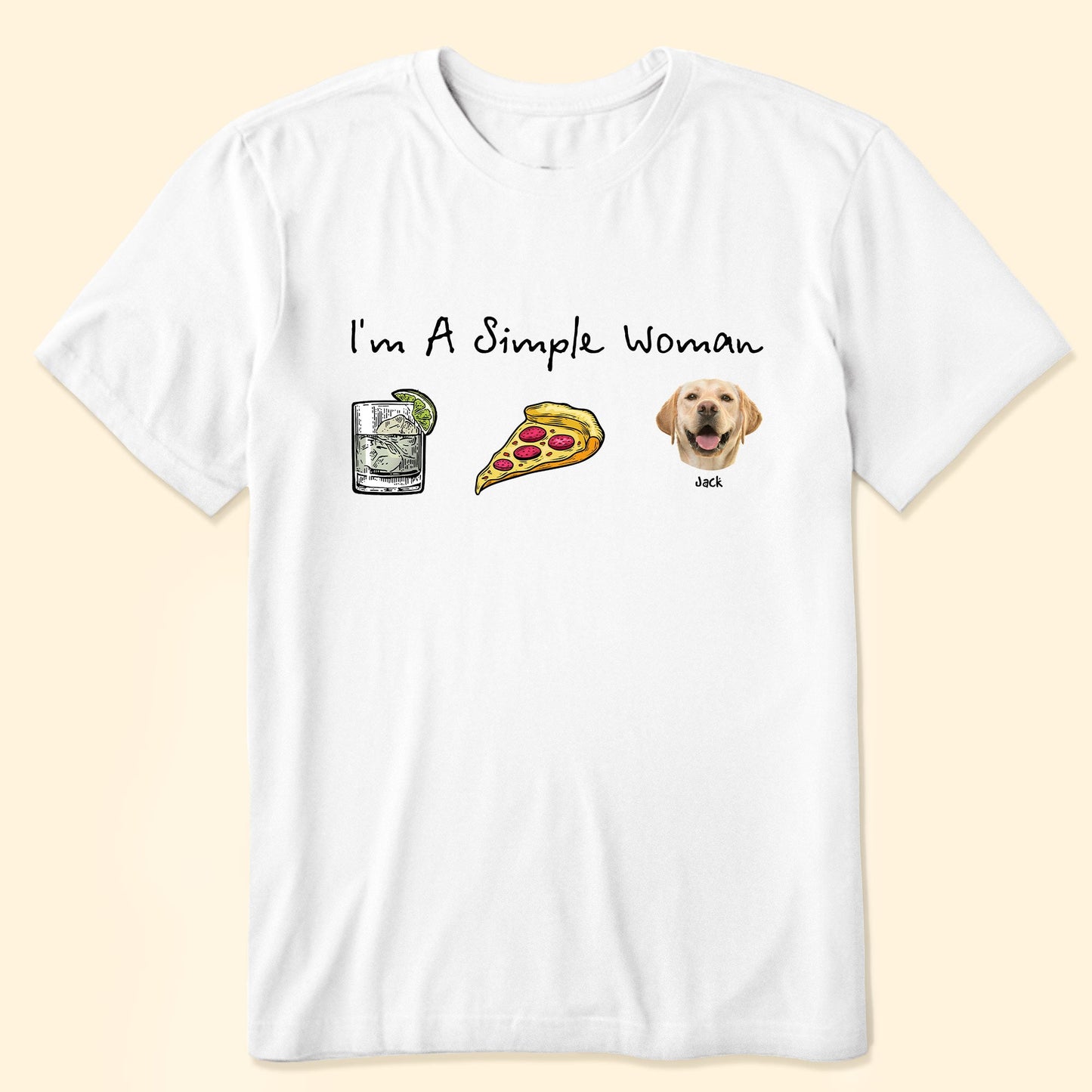 I Am A Simple Woman - Personalized Photo Shirt