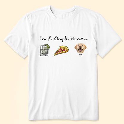 I Am A Simple Woman - Personalized Photo Shirt