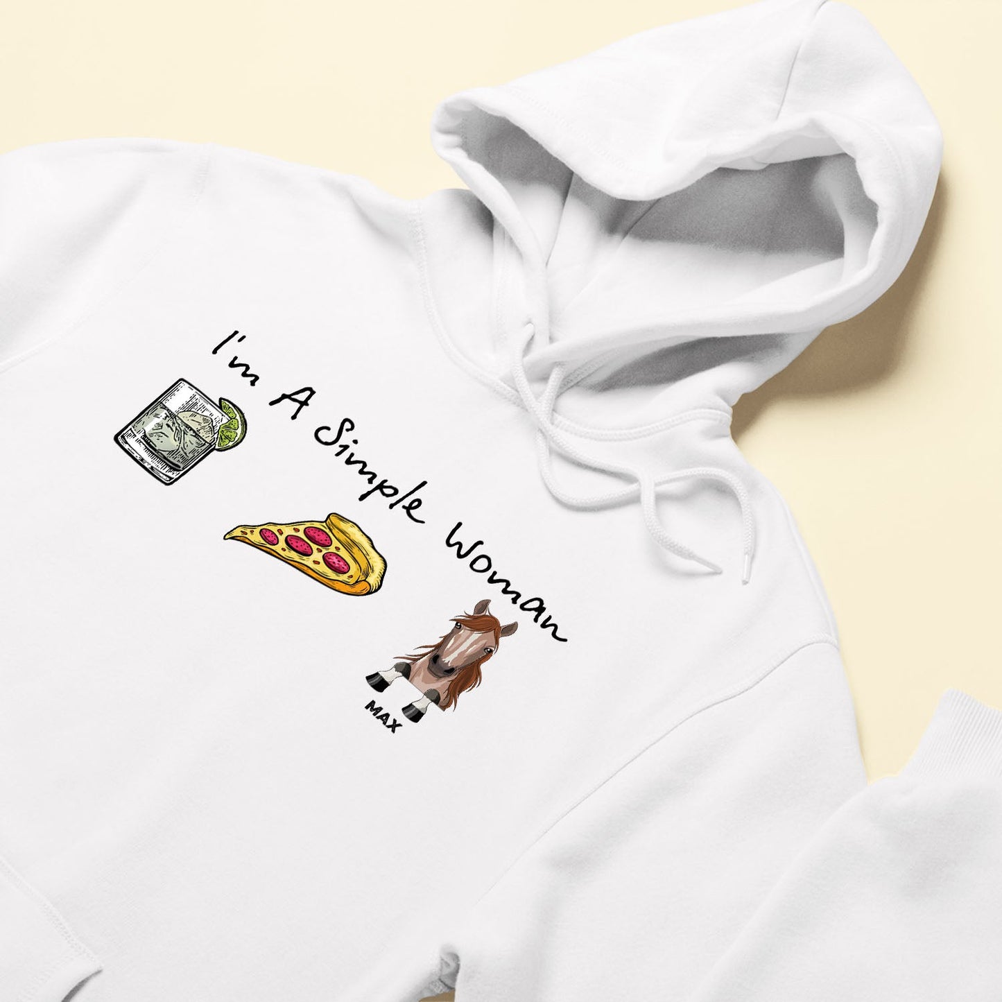 I Am A Simple Woman - Personalized Shirt - Birthday Gift For Horse Mom, Horse Girl, Horse Lover