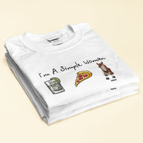 I Am A Simple Woman - Personalized Shirt - Birthday Gift For Horse Mom, Horse Girl, Horse Lover