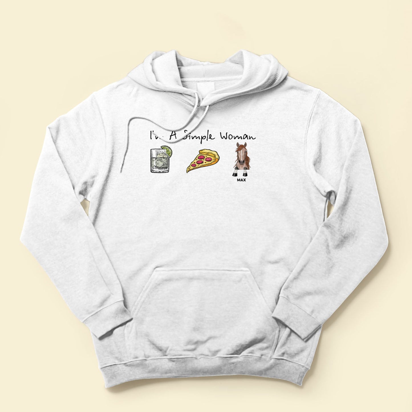 I Am A Simple Woman - Personalized Shirt - Birthday Gift For Horse Mom, Horse Girl, Horse Lover