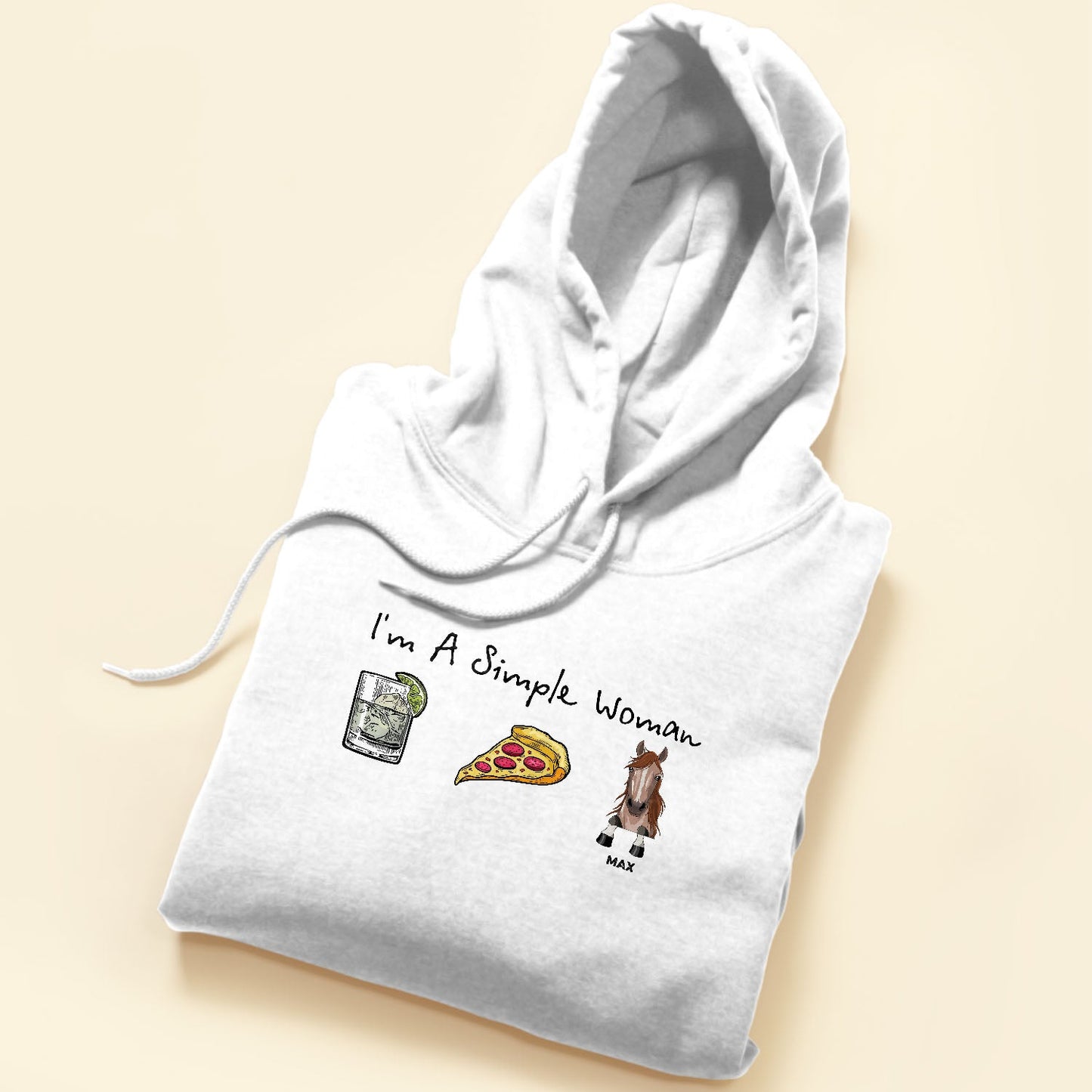 I Am A Simple Woman - Personalized Shirt - Birthday Gift For Horse Mom, Horse Girl, Horse Lover