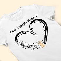 I Am A Simple Woman Camping Dog - Personalized Shirt