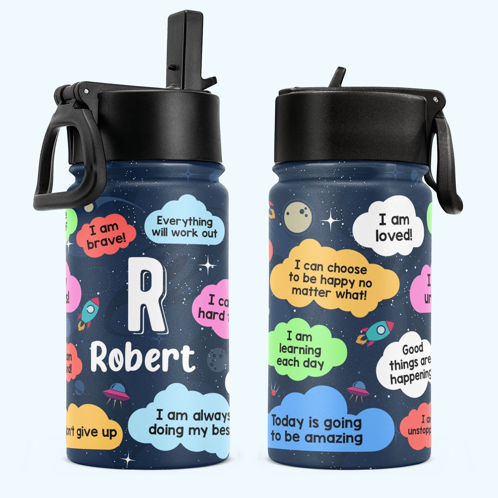 I Am Always Doing My Best - Personalized Kids Water Bottle With