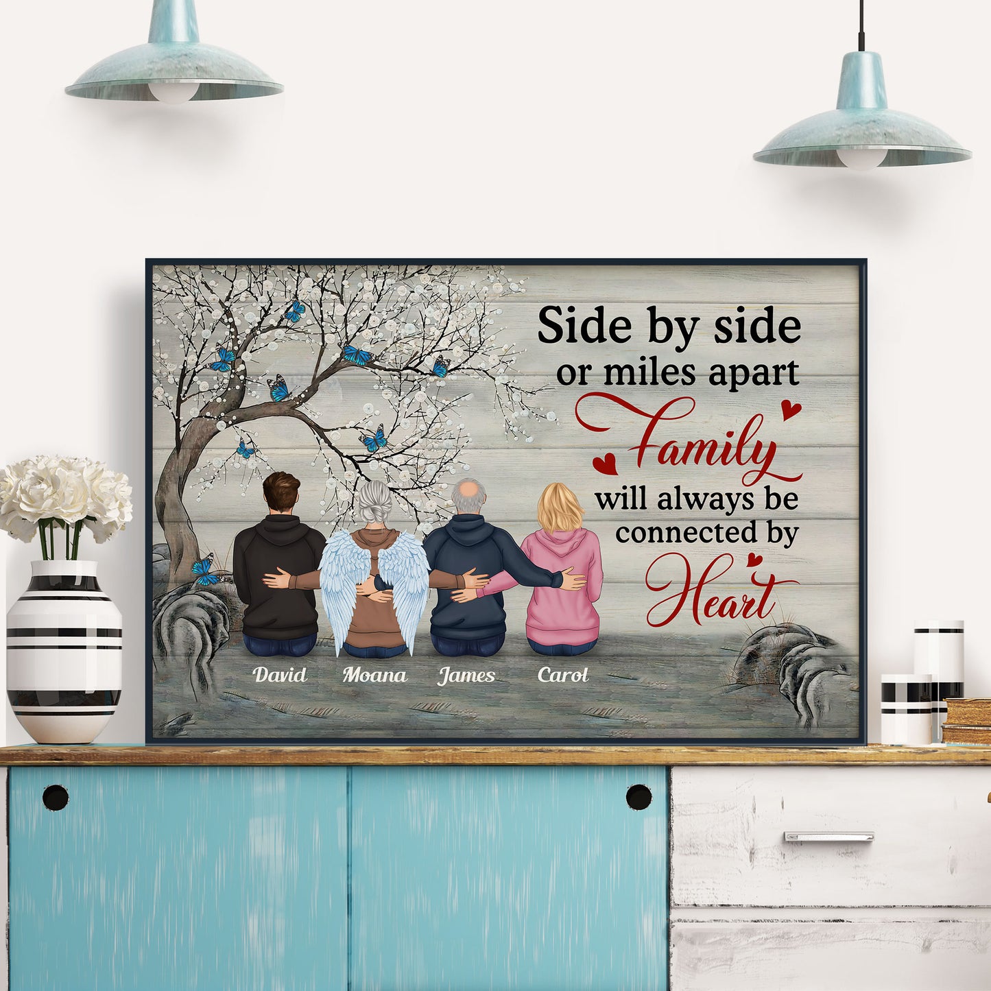 I Am Always With You  - Personalized Poster/Wrapped Canvas - Memorial Gift For Family Members