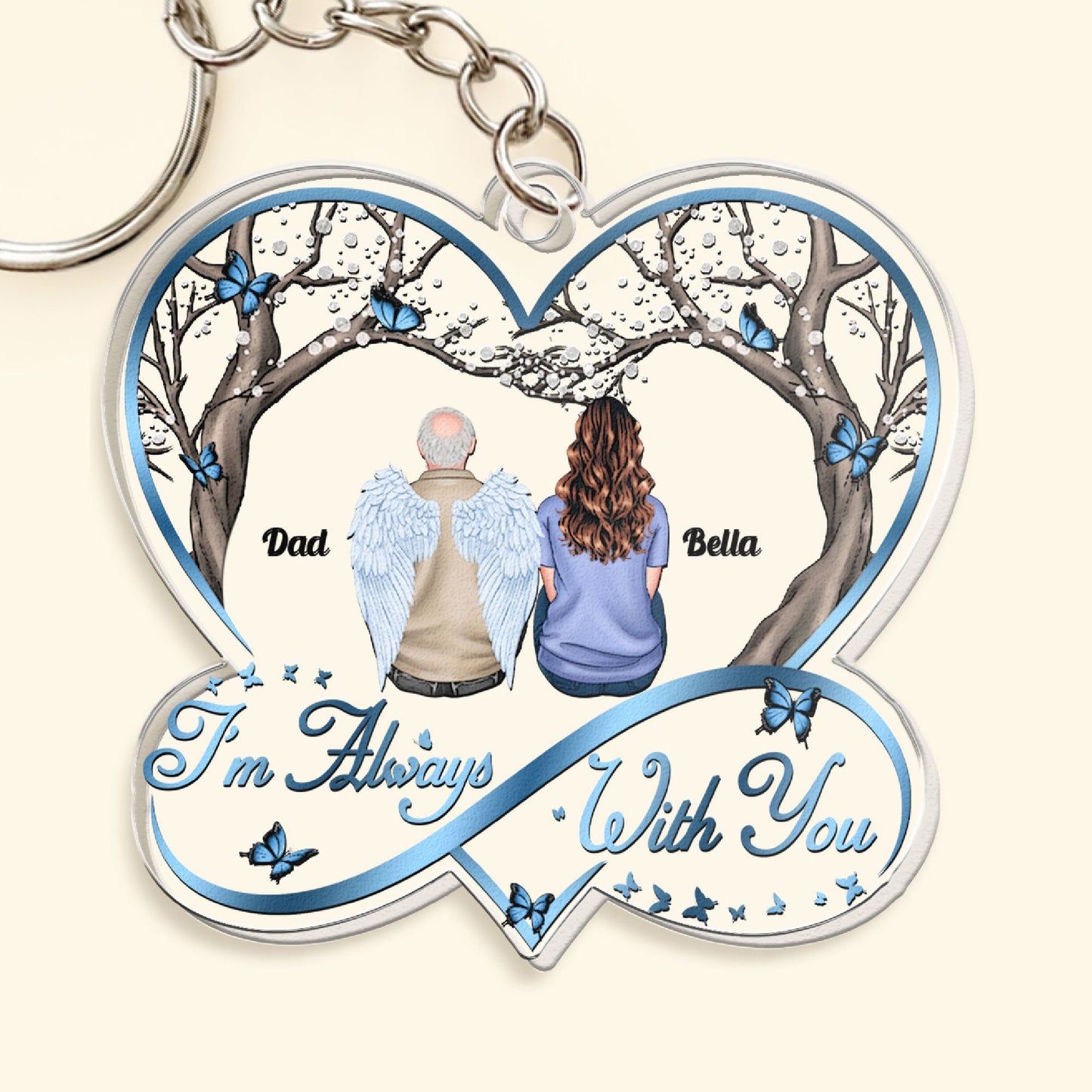 I Am Always With You - Personalized Acrylic Keychain