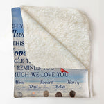 I Am Always With You - Personalized Blanket - Birthday Memorial Rememberance Gift For Family Members, Mom, Dad, Brothers, Sisters