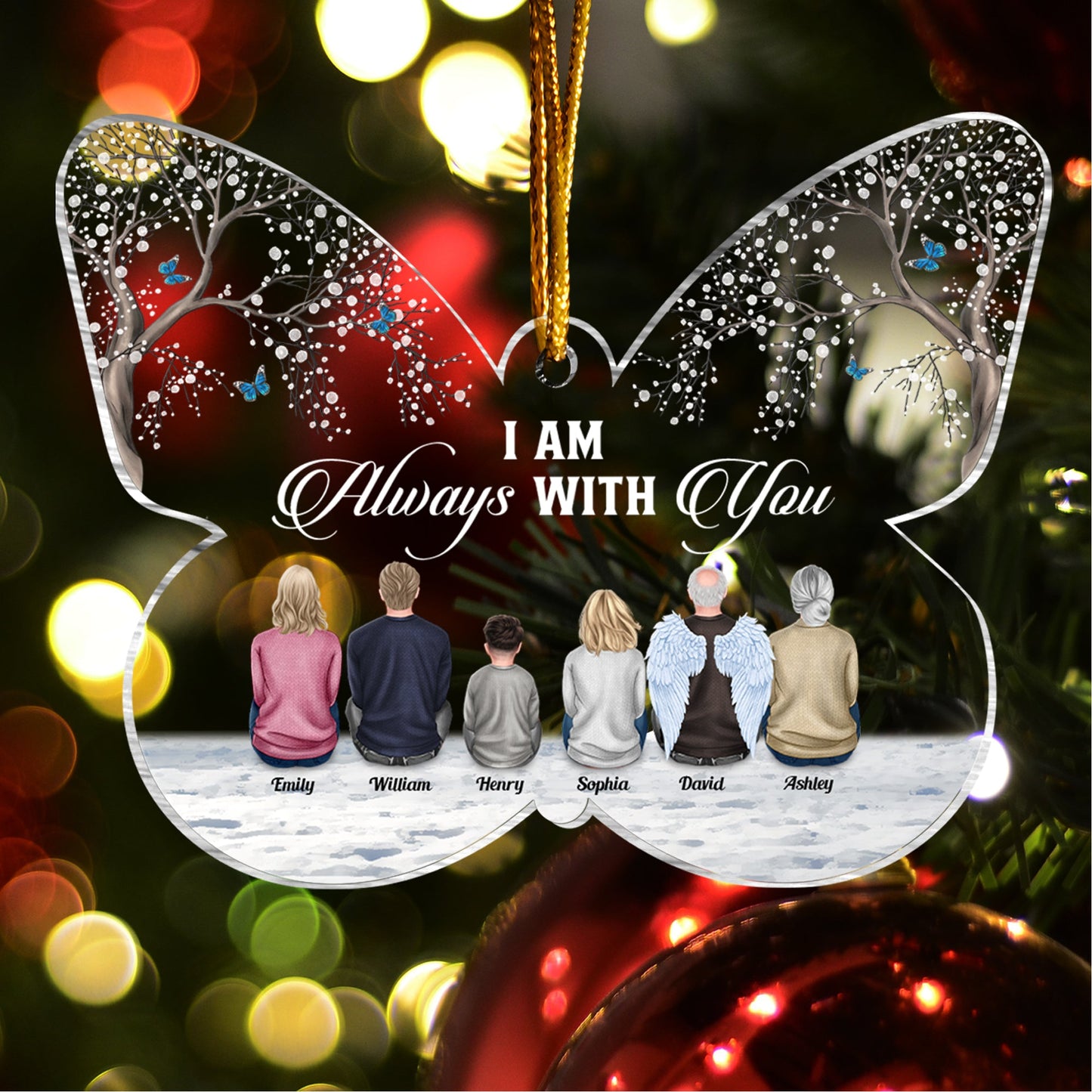 I Am Always With You - Personalized Custom Shaped Acrylic Ornament