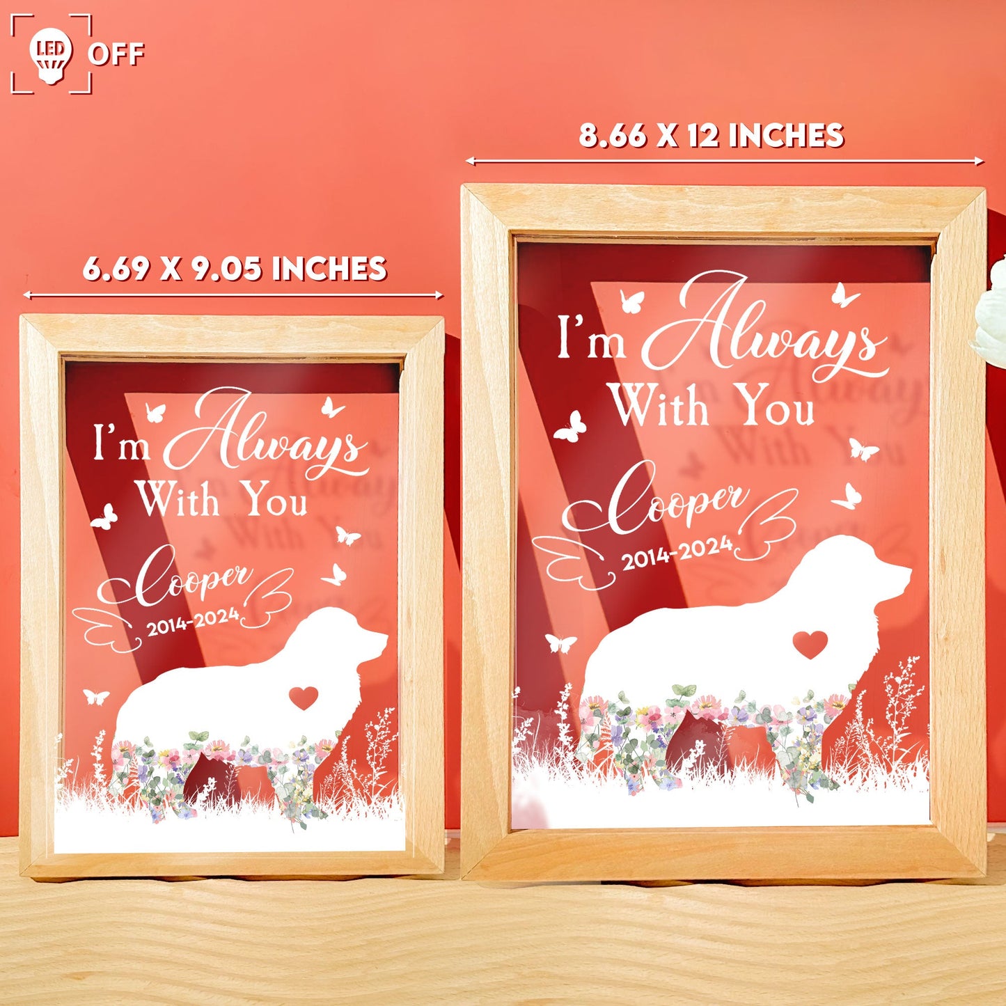 I Am Always With You - Personalized Frame Lamp