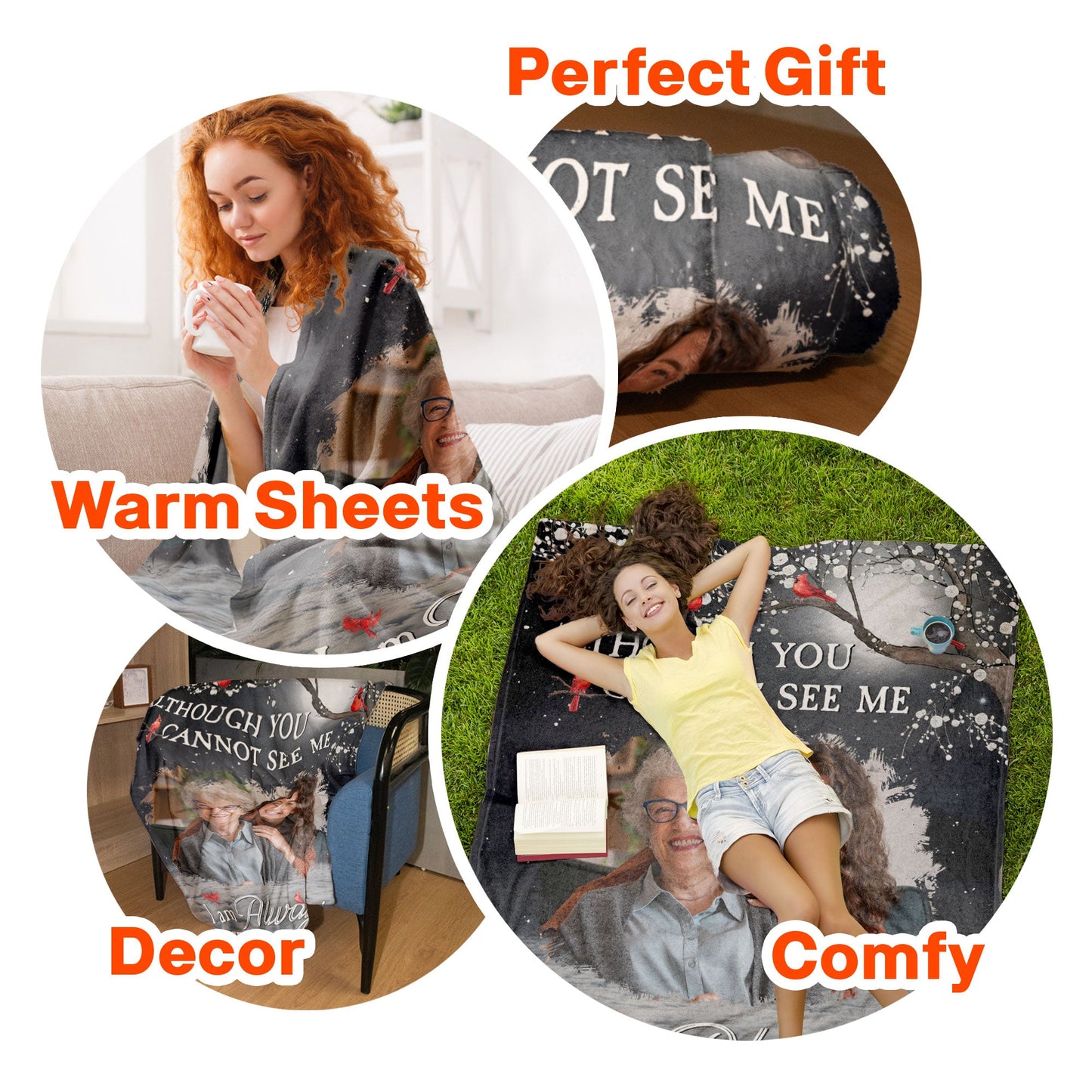 I Am Always With You - Personalized Photo Blanket