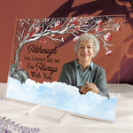 I Am Always With You - Red Berries Tree - Personalized Acrylic Photo Plaque