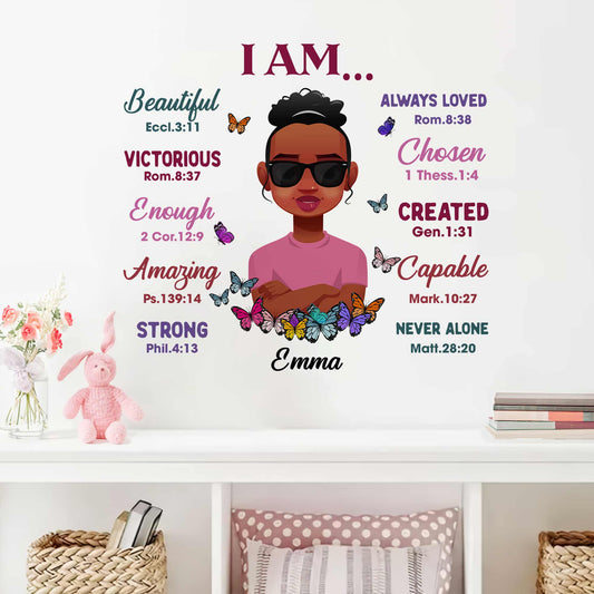 I Am Beautiful, Loved... - Personalized  Decal