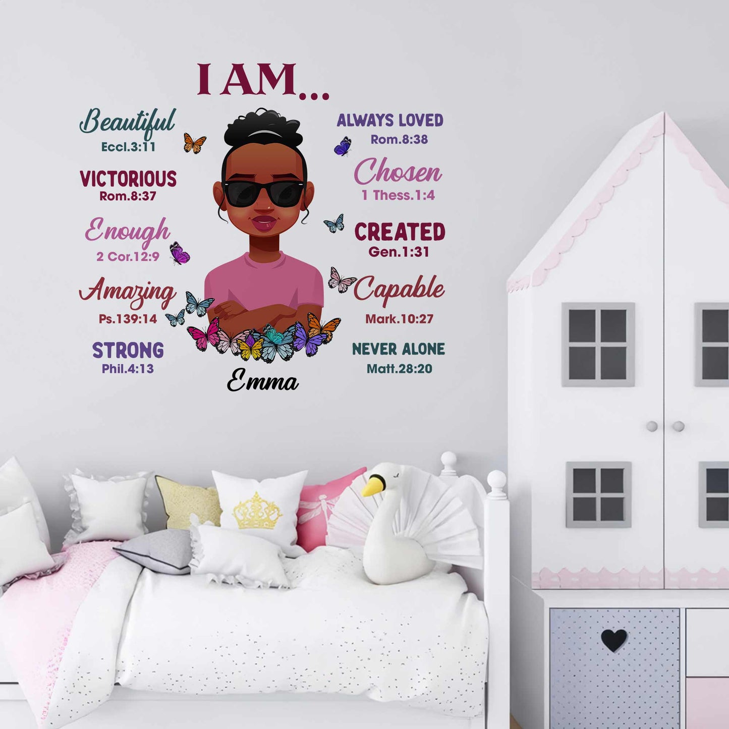 I Am Beautiful, Loved... - Personalized  Decal