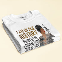 I Am Black - Personalized Shirt - Birthday Gift Mother's Day Gift For Afro Woman, Mom