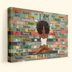 I Am Black Woman Canvas