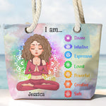 I Am Divine, Intuitive, Expressive... - Personalized Beach Bag
