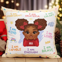 I Am Kind I Am Smart I Am Confident Son Grandson - Personalized Pillow (Insert Included)