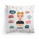 I Am Kind Motivation Affirmations - Personalized Pillow (Insert Included)