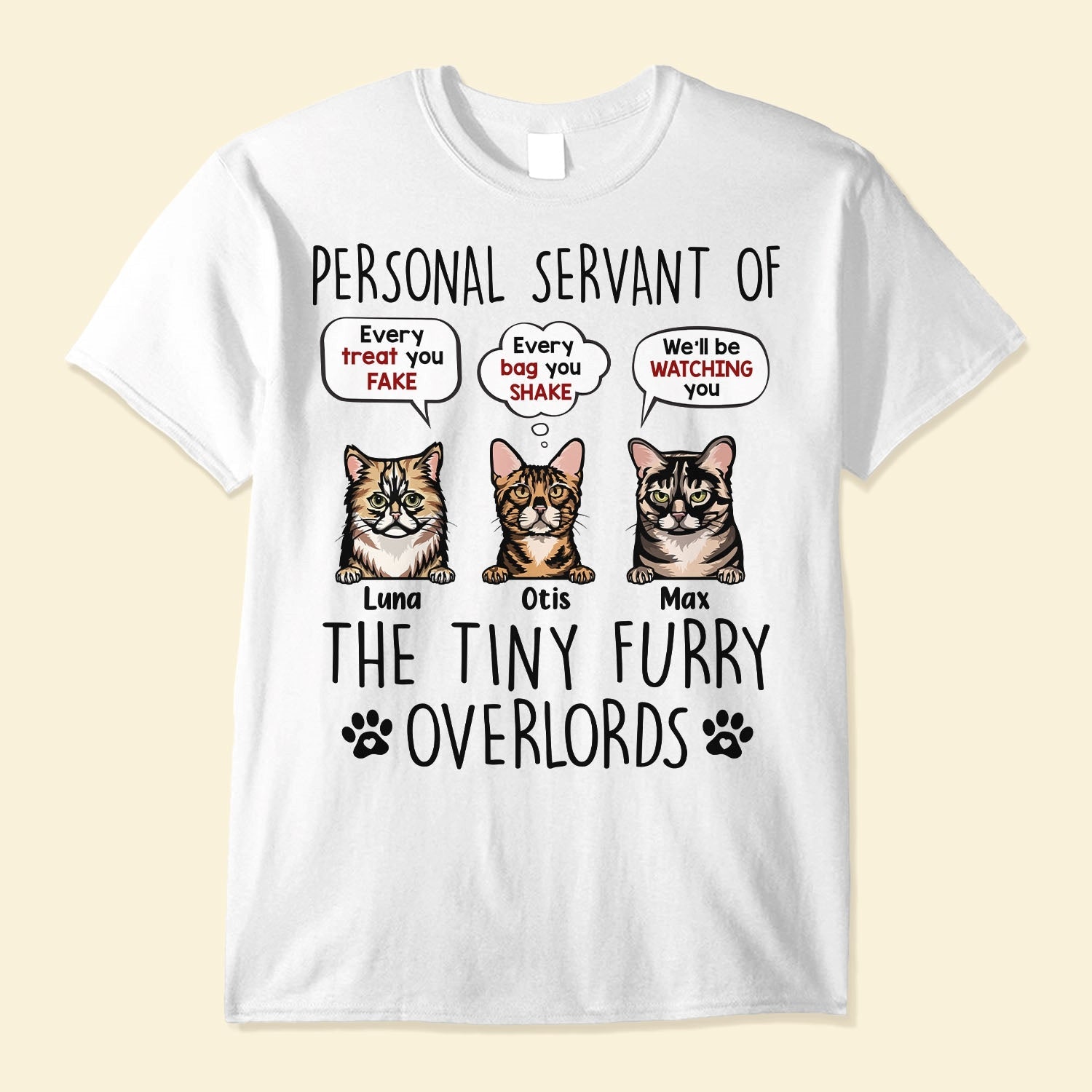Every Treat You Fake Cute Cat Shirt, Gift For Cat Lover, Custom Shirt For  Cat Lovers, Personalized Gifts