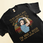 I Am Sage And Hood - Personalized Shirt -  Gift For Nurses - Vintage Nurse