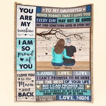 I Am So Proud Of You - Personalized Daughter Blanket