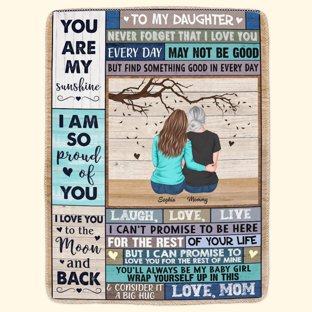 I Am So Proud Of You - Personalized Daughter Blanket