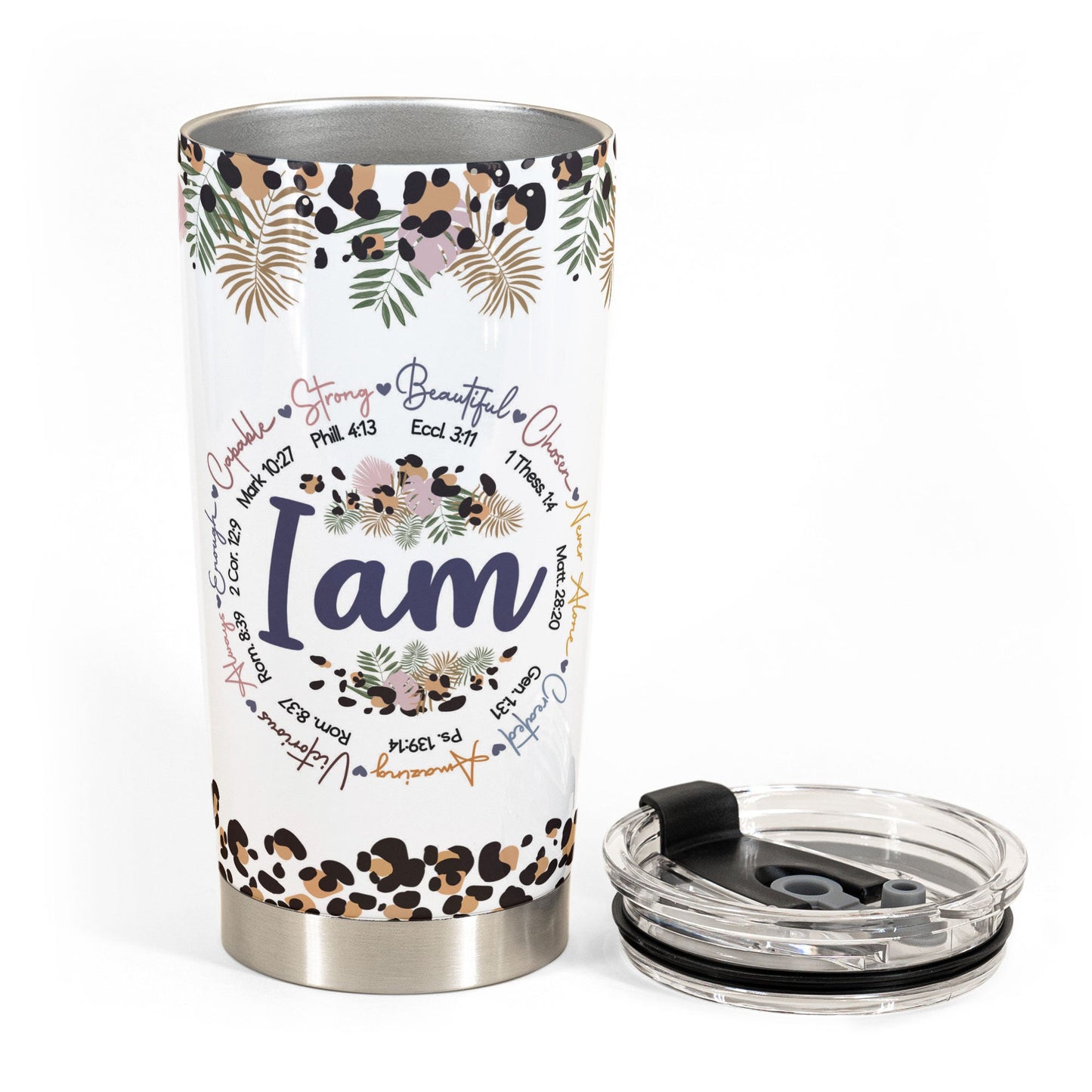 I Am Strong Beautiful - Ver 2 - Personalized Tumbler Cup - Gift For Yoga Lover