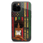 I Am Strong Worthy Loved Enough - Personalized Clear Phone Case