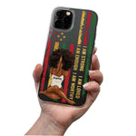 I Am Strong Worthy Loved Enough - Personalized Clear Phone Case